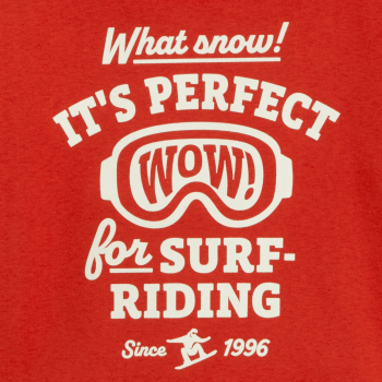 سويت شيرت مزين برسالة، باللون البرتقالي للأولاد